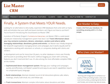 Tablet Screenshot of listmaster.org